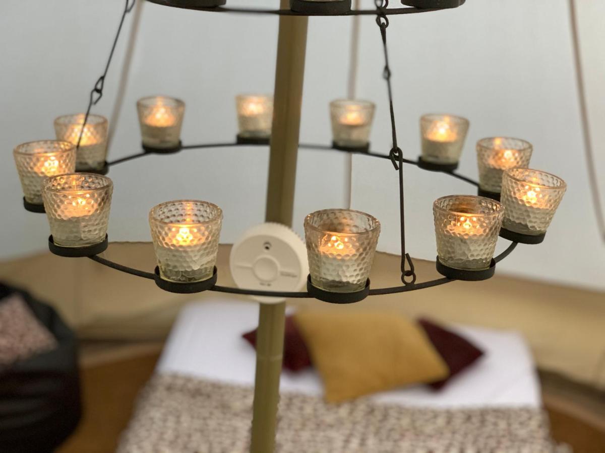 Luxury tent Farm Radnage Glamping Bell Tent 8, With Log Burner And Fire Pit